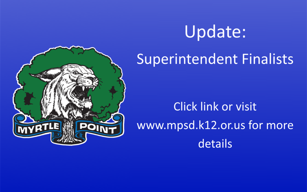 Update: Superintendent Finalists